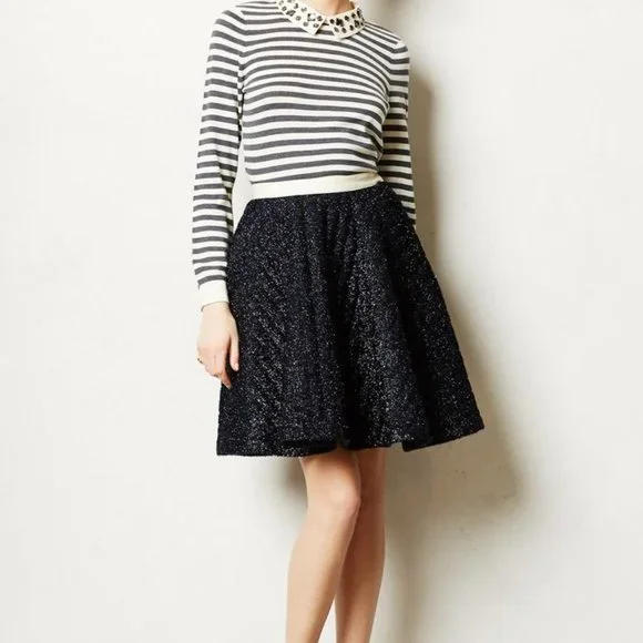 Anthropologie Women Polaris Sparkle Skirt - Picture 2 of 7